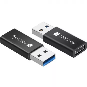 Αντάπτορας USB Techly IADAP USB3-AFT USB A σε USB C μαύρο