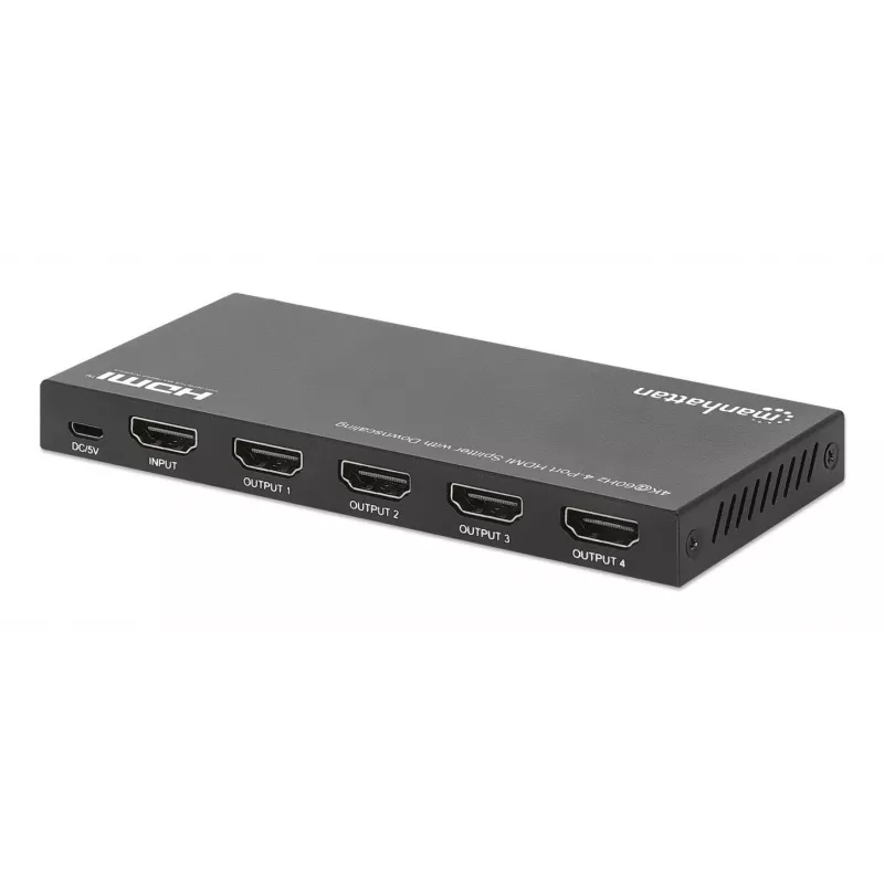 Διαχωριστής HDMI Manhattan 4-Port 4K@60Hz Downscaling