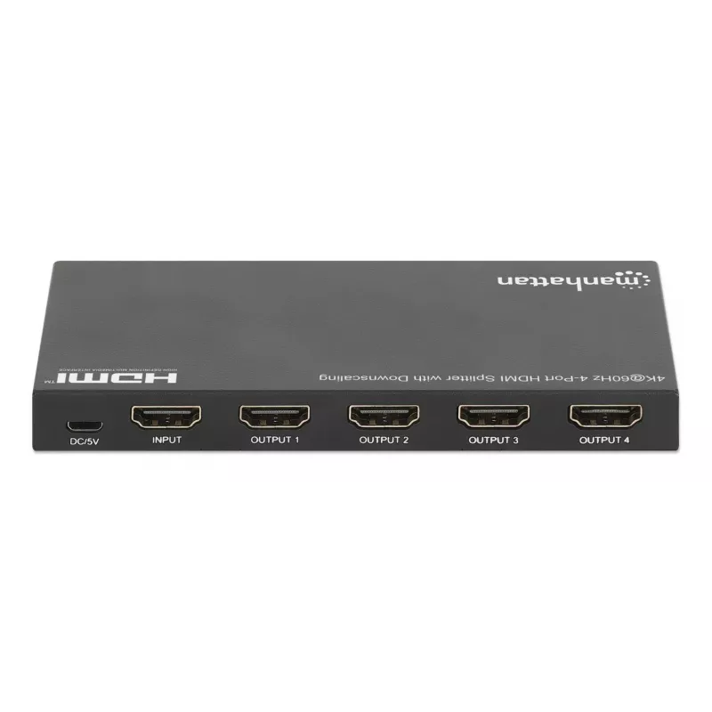 Διαχωριστής HDMI Manhattan 4-Port 4K@60Hz Downscaling