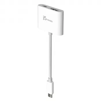 j5create JCA152 USB-C® σε 4K HDMI™ Προσαρμογέας με Power Delivery, Μαύρο