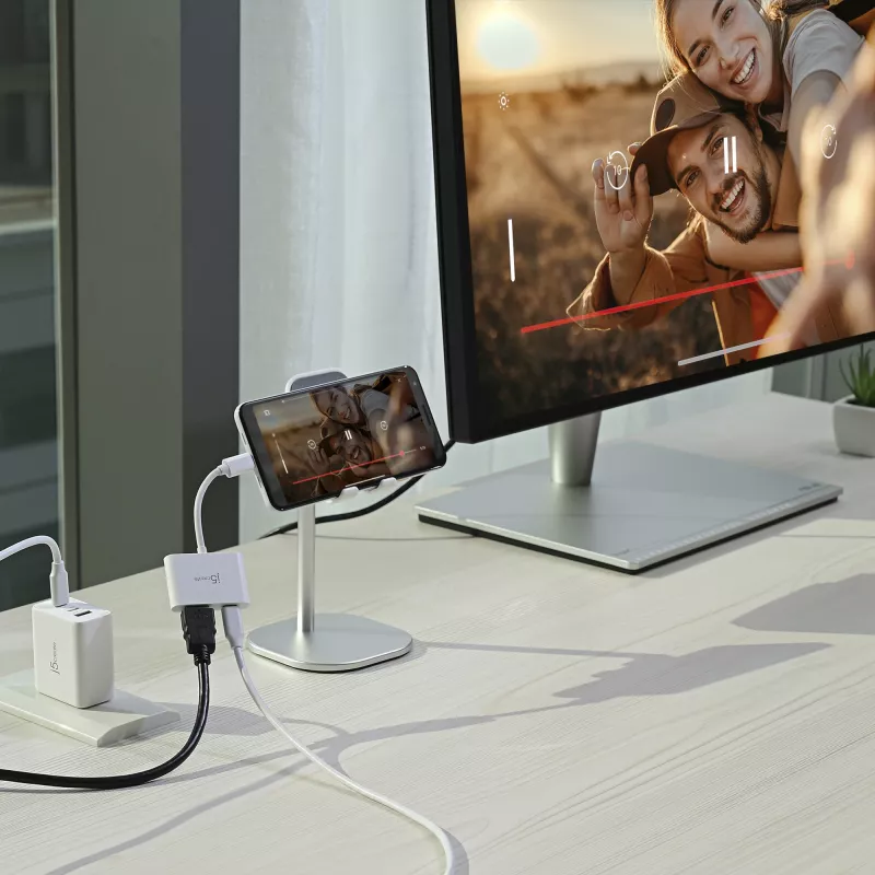j5create JCA152 USB-C® σε 4K HDMI™ Προσαρμογέας με Power Delivery, Μαύρο