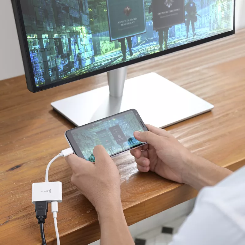 j5create JCA152 USB-C® σε 4K HDMI™ Προσαρμογέας με Power Delivery, Μαύρο