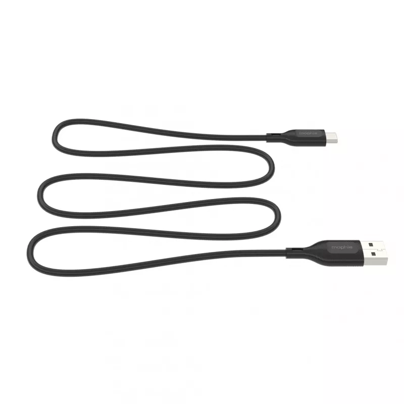 Mophie Essentials Καλώδιο φόρτισης | 1 m καλώδιο USB USB 2.0 USB A σε USB C μαύρο