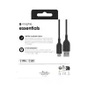 Mophie Essentials Καλώδιο φόρτισης | 1 m καλώδιο USB USB 2.0 USB A σε USB C μαύρο