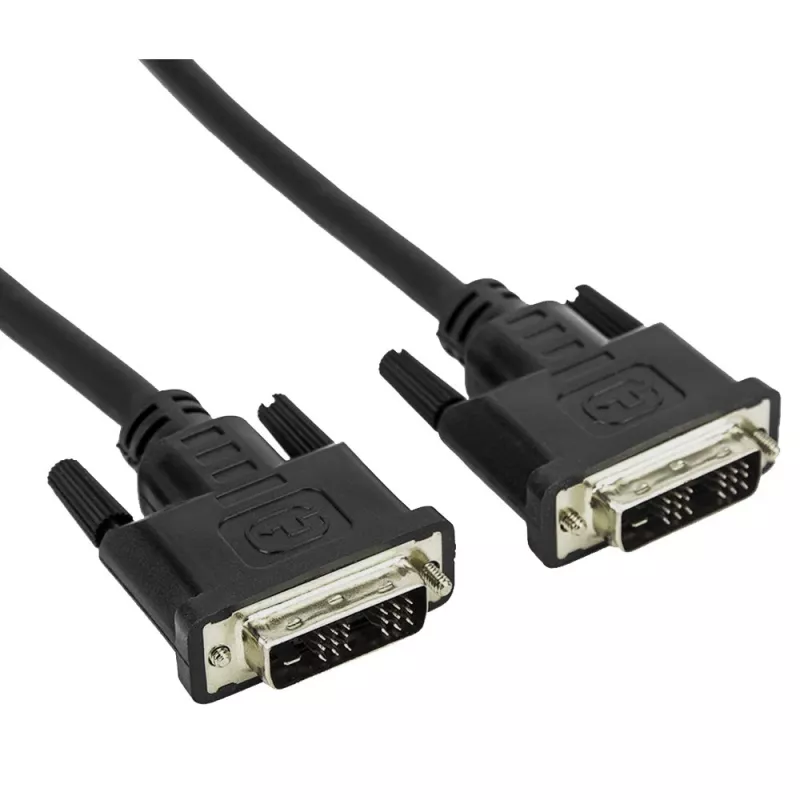 Καλώδιο DVI Techly ICOC-DVI-8050 5 m DVI-D μαύρο