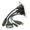Πλάκα τοίχου Lindy Multi AV 60220 HDMI VGA USB A 3,5 mm