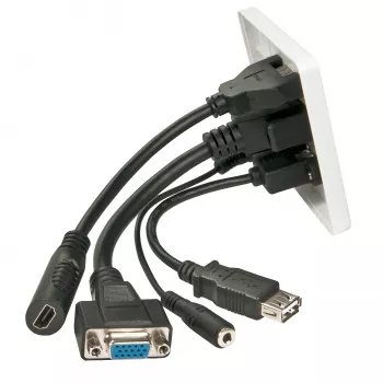 Πλάκα τοίχου Lindy Multi AV 60220 HDMI VGA USB A 3,5 mm