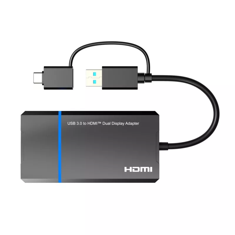 Microconnect USB 3.1 Type-C σε HDMI προσαρμογέας MC-USB3.1CHDMIX2-2IN1