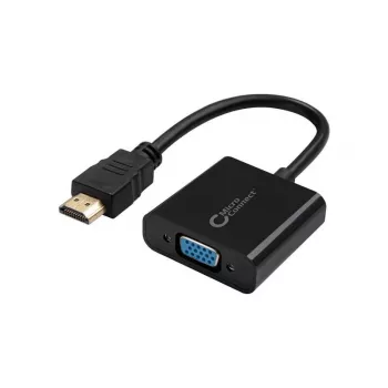 Microconnect HDMVGA1B Προσαρμογέας καλωδίου βίντεο 0,15 m HDMI Type-A (Standard) VGA (D-Sub) μαύρο