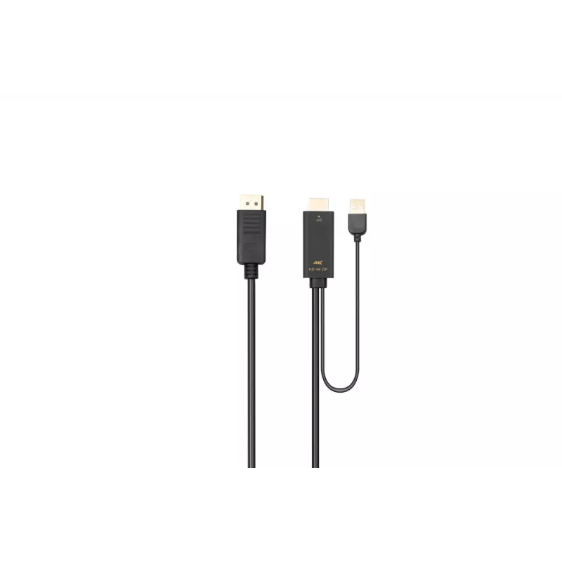 Microconnect HDMI-DP-CON3 Προσαρμογέας καλωδίου βίντεο 3 m HDMI Type A (Standard) DisplayPort μαύρο