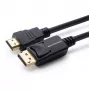 Microconnect MC-DP-HDMI-1000 Προσαρμογέας καλωδίου βίντεο 10 m DisplayPort μαύρο