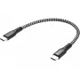 Καλώδιο USB-C Sandberg Survivor 0,2 m 100 W μαύρο λευκό