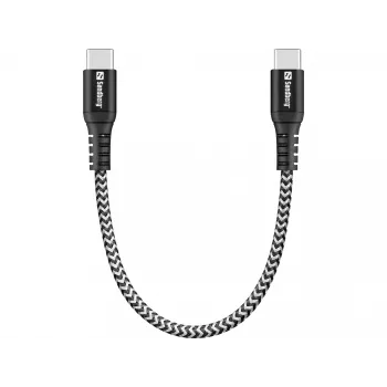 Καλώδιο USB-C Sandberg Survivor 0,2 m 100 W μαύρο λευκό