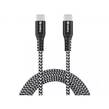 Καλώδιο USB-C Sandberg Survivor 2M 100W μαύρο λευκό