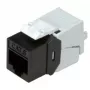 Υποδοχή Keystone ROLINE Cat.6/Κλάση E λεπτή RJ-45 αθωράκιστη μαύρο