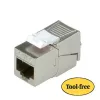 Keystone Jack ROLINE Cat.6/Class E 26.11.0377 ασημί