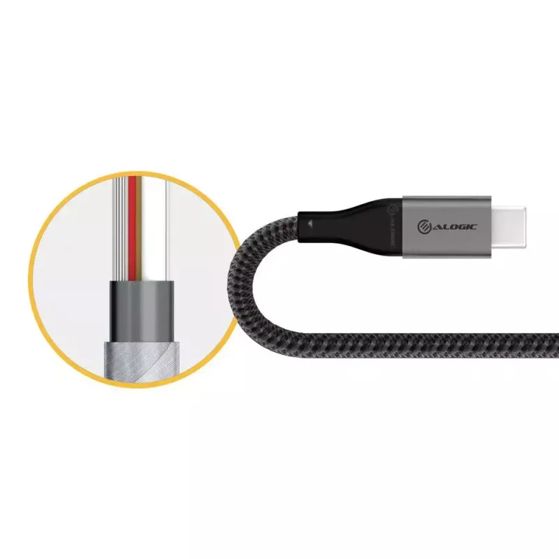 Καλώδιο USB ALOGIC ULCA2030-SGR 0,3 m USB 2.0 γκρι