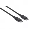Καλώδιο USB-C Manhattan USB2C5C2M 2m αρσενικό σε αρσενικό