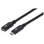 Καλώδιο επέκτασης USB-C Manhattan 50cm αρσενικό σε θηλυκό