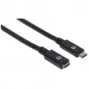 Καλώδιο επέκτασης USB-C Manhattan 50cm αρσενικό σε θηλυκό
