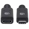 Καλώδιο επέκτασης USB-C Manhattan 50cm αρσενικό σε θηλυκό
