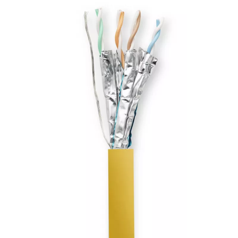 Vivolink PROCAT40 Καλώδιο δικτύου Κίτρινο 40 m Cat6a F/FTP (FFTP)
