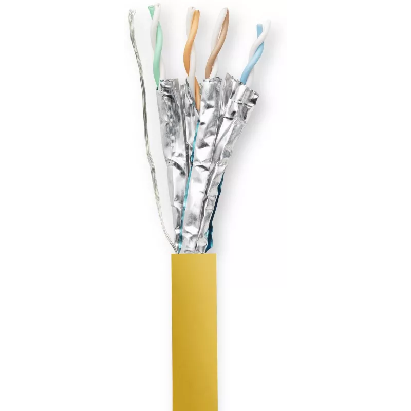 Vivolink PROCAT40 Καλώδιο δικτύου Κίτρινο 40 m Cat6a F/FTP (FFTP)