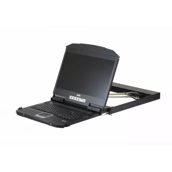 ATEN CL3800NW Κονσόλα rack 47 cm (18,5 ίντσες) 1920 x 1080 pixel Μέταλλο, Πλαστικό Μαύρο 1U