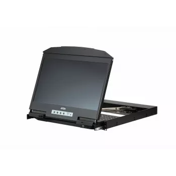 ATEN CL3800NW Κονσόλα rack 47 cm (18,5 ίντσες) 1920 x 1080 pixel Μέταλλο, Πλαστικό Μαύρο 1U