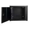 Rack τοίχου LOGON RWP09U56BL 9U μαύρο κλειδαριά