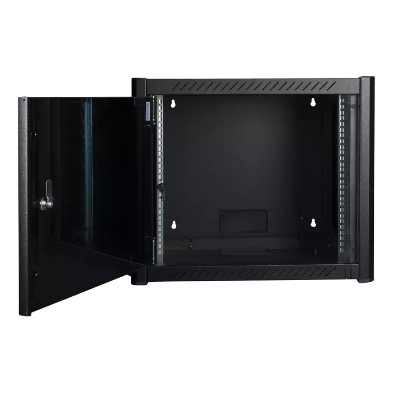 Rack τοίχου LOGON RWP09U56BL 9U μαύρο κλειδαριά