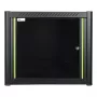Rack τοίχου LOGON RWP09U56BL 9U μαύρο κλειδαριά
