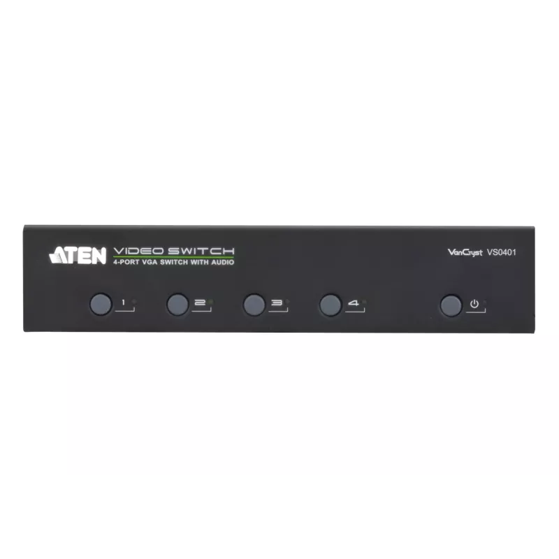 ATEN VanCryst VS0401 διακόπτης ήχου/εικόνας VGA 4 θυρών