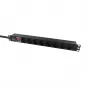 Πολύπριζο rack Lanview 19 ιντσών 1U 10A, 8x Schuko (LVR-2MSCH-SCH-C13-8)