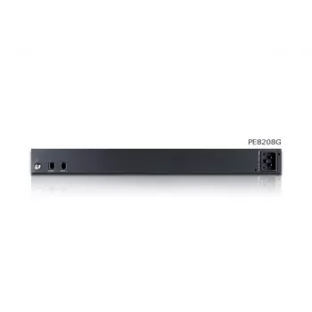 ATEN PE8208G eco PDU, διαχειριζόμενο & με μέτρηση ανά πρίζα, 8 πρίζες (7x C13, 1x C19), 16A, 1U