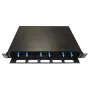 Lanview LVO-101010 fiber optic sliding panel ODF, LC SM OS2, 12 cores, 1U