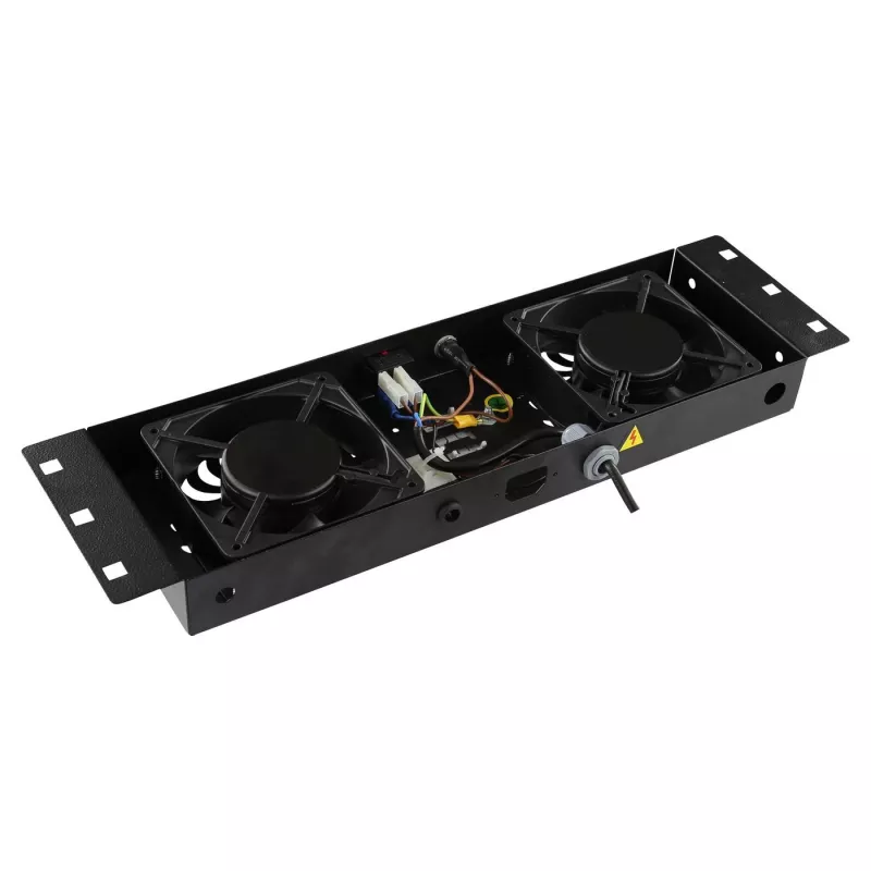 Αξεσουάρ rack Lanview RAF115BL-UK 1U 2 ανεμιστήρες μαύρο