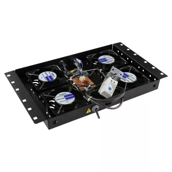 Αξεσουάρ rack Lanview RAF120BL-UK 1U 4 ανεμιστήρες μαύρο