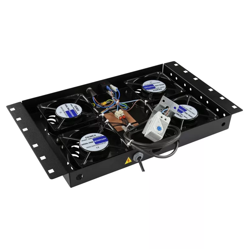 Αξεσουάρ rack Lanview RAF120BL-UK 1U 4 ανεμιστήρες μαύρο
