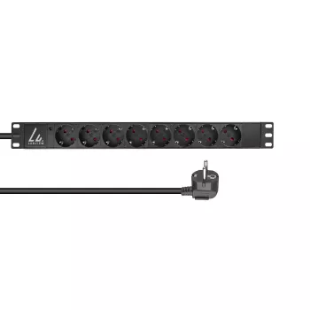 Μονάδα διανομής ισχύος (PDU) Lanview LVR-2MSCH-LIC-SCH8 8 έξοδοι AC 1U μαύρο