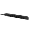 Μονάδα διανομής ισχύος (PDU) Lanview LVR-2MSCH-LIC-SCH8 8 έξοδοι AC 1U μαύρο