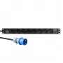 Μονάδα διανομής ισχύος (PDU) Lanview LVR-3MIEC-LIC-SCH8 8 έξοδοι AC 1U μαύρο