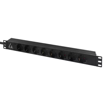 Μονάδα διανομής ισχύος (PDU) Lanview LVR-3MIEC-LIC-SCH8 8 έξοδοι AC 1U μαύρο