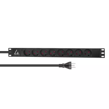 Μονάδα διανομής ισχύος (PDU) Lanview LVR-2MDK-LIC-DK8 8 έξοδοι AC 1U μαύρο