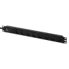 Πολύπριζο τοποθέτησης σε rack 19 ιντσών Lanview LVR-2MDK-SPD-DK8, 8x δανέζικες πρίζες
