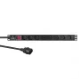 Μονάδα διανομής ισχύος (PDU) Lanview LVR-2MSCH-SW-C13-8 8 έξοδοι AC 1U μαύρο