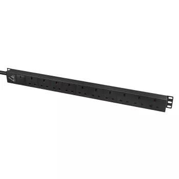 Μονάδα διανομής ισχύος (PDU) Lanview LVR-3MUK-SPD-UK10 8 υποδοχές εξόδου AC 1,4HE μαύρο