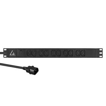 Πολύπριζο rack 19 ιντσών Lanview LVR-2MC14-SPD-C13X10, 10x έξοδοι C13