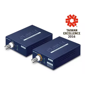 Πομποδέκτης & δέκτης δικτύου PLANET LRP-101C-KIT