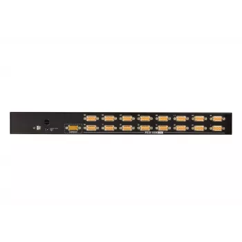 ATEN 16-Port USB/PS2 VGA KVM-Switch, 2048 x 1536 Pixel, QXGA, Τοποθέτηση σε Rack, 6,5 W, 1U, Μαύρο